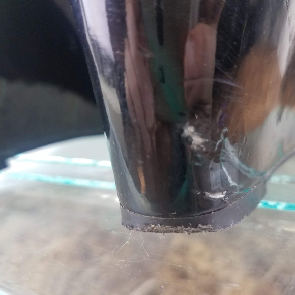 J. Crew Black Patent Leather Slip on Wedges 9.5 - Picture 5 of 8